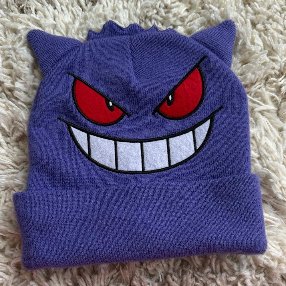 Pokemon Purple Gengar Beanie Hat